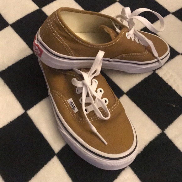 mustard colored vans